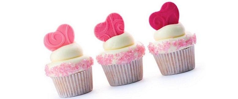 mini cupcakes dia dos namorados