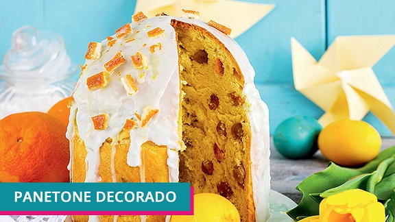 como fazer panetone decorado