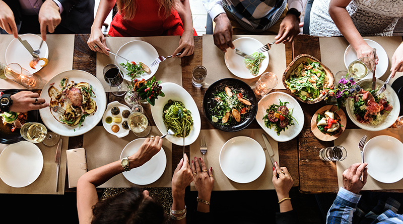 redes sociais para restaurantes