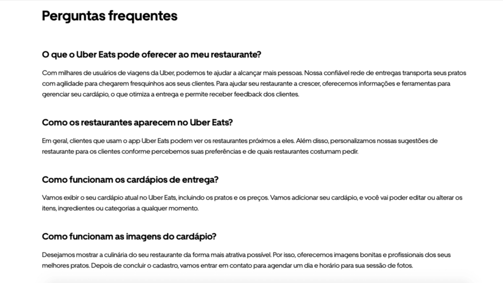 uber eats para restaurantes como cadastrar