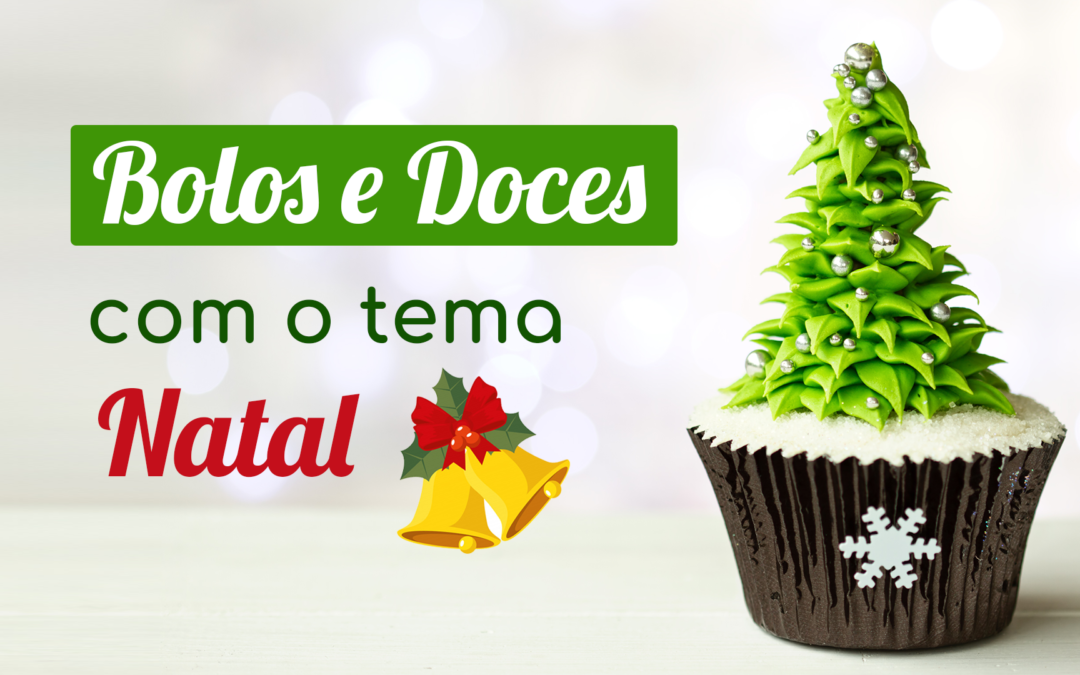 Decorações de doces e bolos de Natal