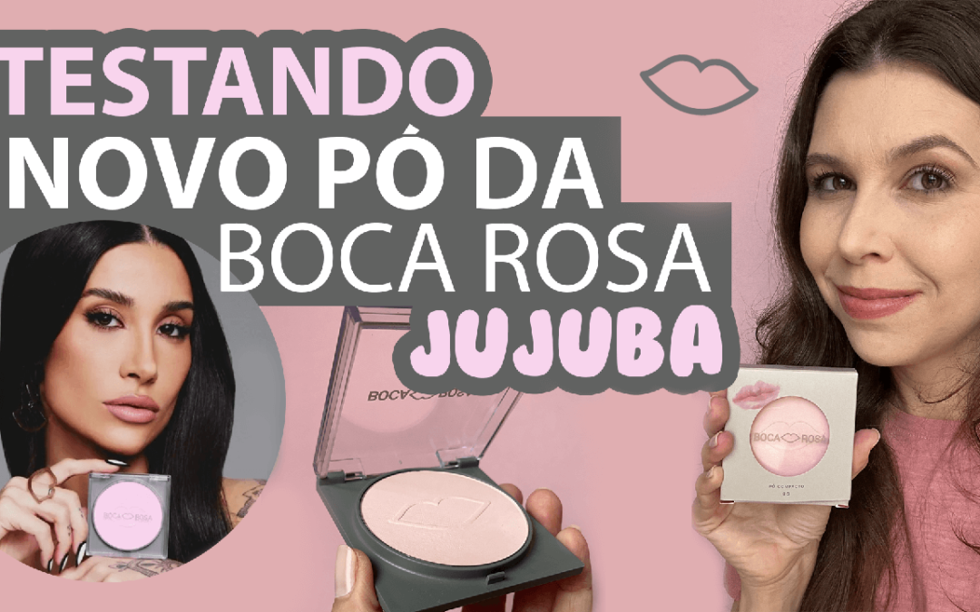 Pó Jujuba: Pó Compacto Translúcido Boca Rosa