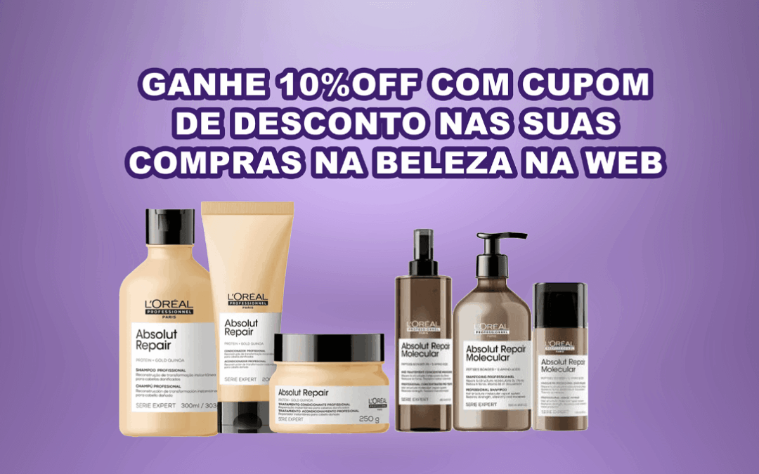 L’Oréal Absolut Repair: conheça os melhores produtos da linha e ganhe desconto com cupom na Beleza na Web