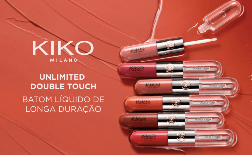 Unlimited Double Touch Kiko Milano: o batom de longa duração que une cor intensa e brilho luminoso